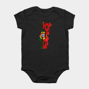 Portugal Typo Map Baby Bodysuit